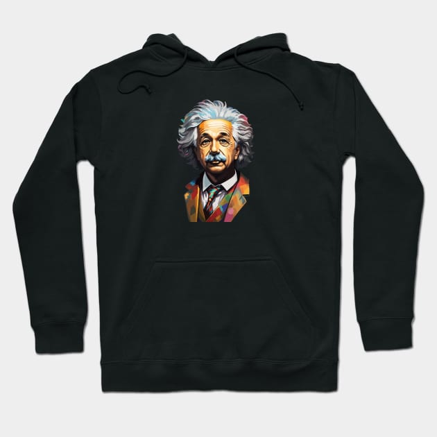 Albert Einstein Hoodie by CatCoconut-Art